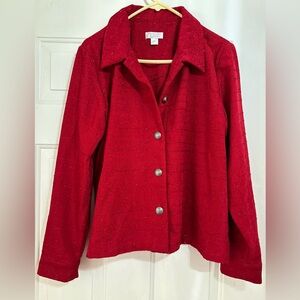 Red glitter thread jacket